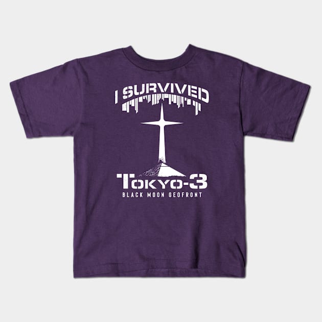 I survived Tokyo-3 Kids T-Shirt by DCLawrenceUK